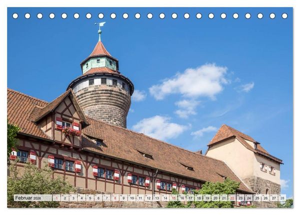 Produktbild: N&Uuml;RNBERG Historisches Stadtherz (Tischkalender 2026 DIN A5 quer), CALVENDO Monatskalender