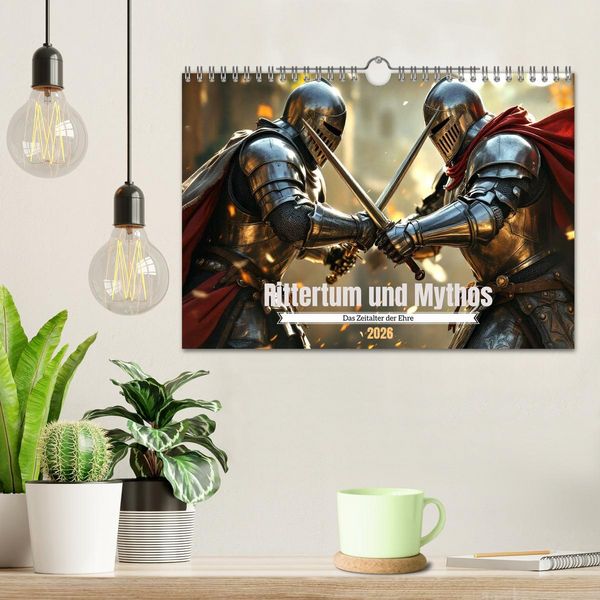 Produktbild: Rittertum und Mythos &ndash; Das Zeitalter der Ehre (Wandkalender 2026 DIN A4 quer), CALVENDO Monatskalender