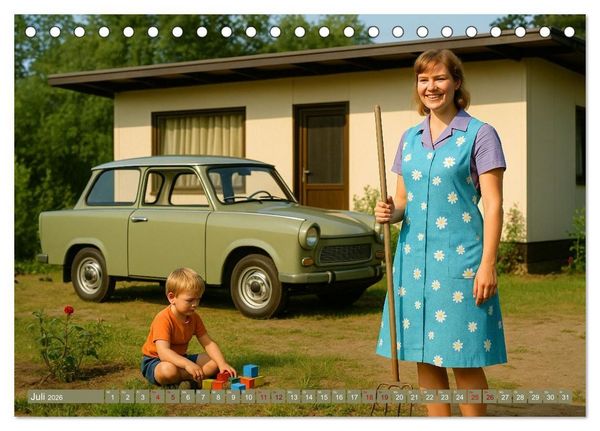 Produktbild: Alltagsgeschichten mit Trabant (Tischkalender 2026 DIN A5 quer), CALVENDO Monatskalender