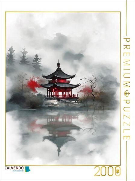 Produktbild: CALVENDO Puzzle Wassertempel | 2000 Teile Lege-Gr&ouml;&szlig;e 90x67cm Foto-Puzzle f&uuml;r gl&uuml;ckliche Stunden