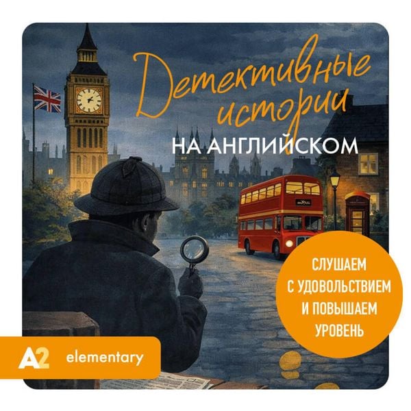 Produktbild: Detektivnye istorii na angliyskom. Slushaem s udovolstviem i povyshaem uroven