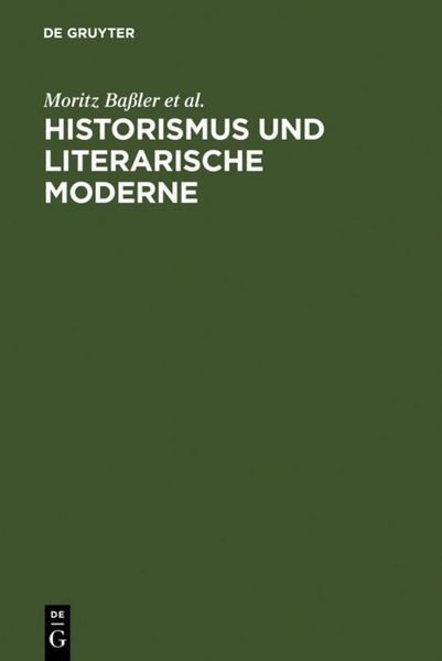 Produktbild: Historismus und literarische Moderne