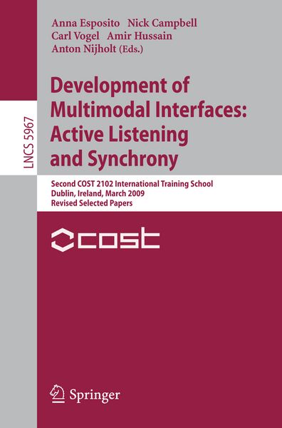 Produktbild: Development of Multimodal Interfaces: Active Listening and Synchrony
