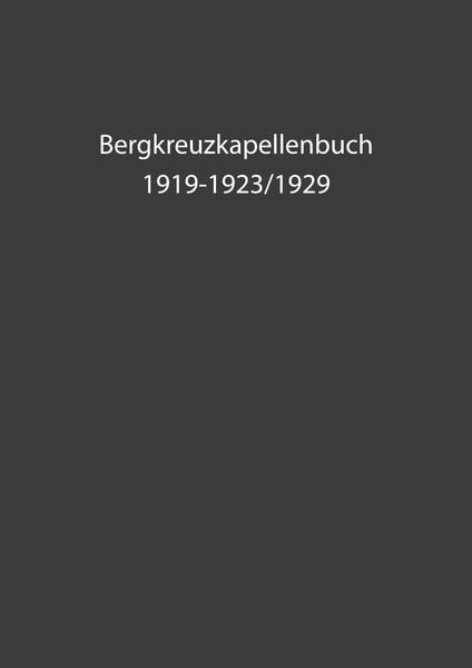 Produktbild: Bergkreuzkapellenbuch