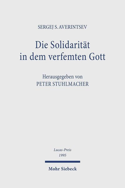 Produktbild: Die Solidarit&auml;t in dem verfemten Gott