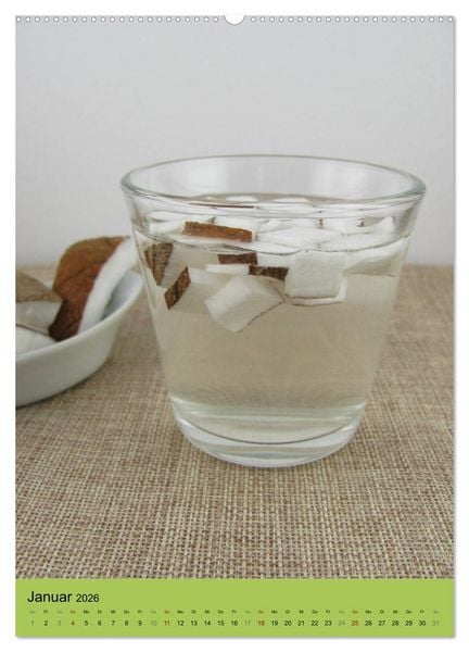 Produktbild: Detox Drinks! Gesund und lecker (Wandkalender 2026 DIN A2 hoch), CALVENDO Monatskalender
