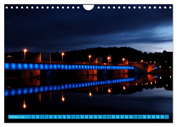 Produktbild: Essen Lichter der Nacht (Wandkalender 2026 DIN A4 quer), CALVENDO Monatskalender