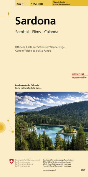 Produktbild: 247T Sardona Wanderkarte