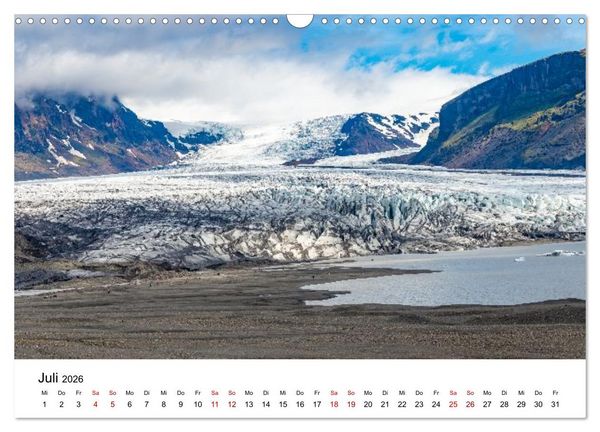 Produktbild: Island - Elemente der Natur (Wandkalender 2026 DIN A3 quer), CALVENDO Monatskalender