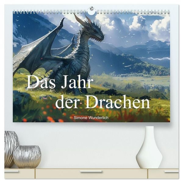 Produktbild: Das Jahr der Drachen (hochwertiger Premium Wandkalender 2026 DIN A2 quer), Kunstdruck in Hochglanz
