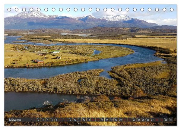 Produktbild: Patagonien - Parques Torres del Paine und Los Glaciares (Tischkalender 2026 DIN A5 quer), CALVENDO Monatskalender