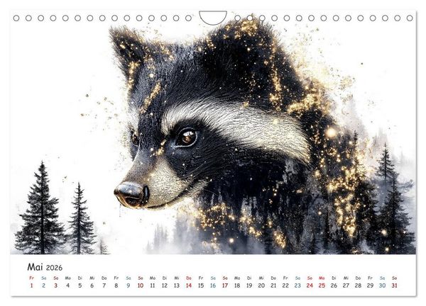 Produktbild: W&auml;chter des Zauberwaldes (Wandkalender 2026 DIN A4 quer), CALVENDO Monatskalender