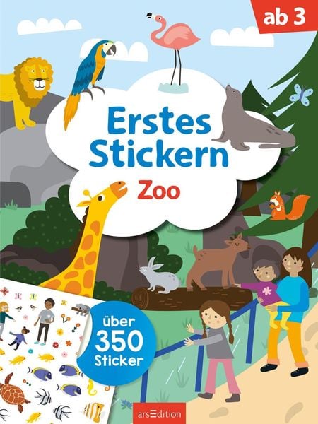 Erstes Stickern – Zoo
