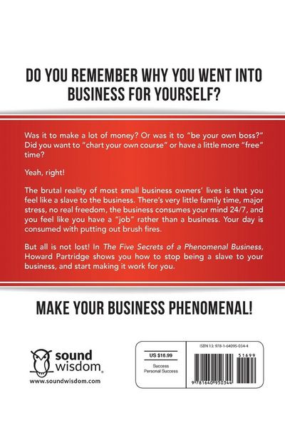 Produktbild: The 5 Secrets of a Phenomenal Business