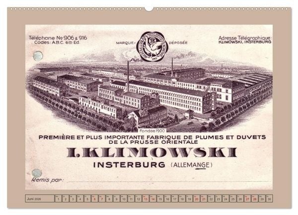 Produktbild: Gruss aus Insterburg - Historische Stadtansichten (Wandkalender 2026 DIN A2 quer), CALVENDO Monatskalender