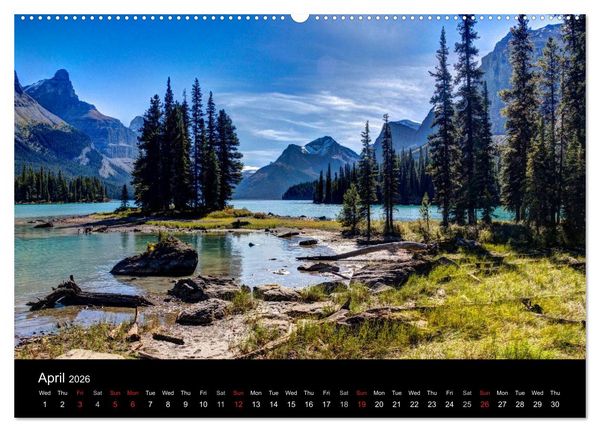 Produktbild: Western Canada (High Quality Premium Wall Calendar 2026 DIN A2 landscape),CALVENDO 12 Month Wall Calendar