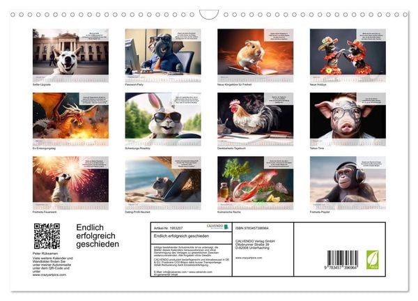 Produktbild: Endlich erfolgreich geschieden (Wandkalender 2026 DIN A3 quer), CALVENDO Monatskalender
