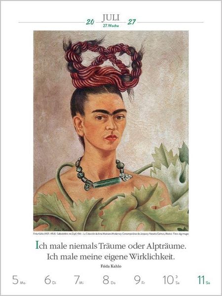 Produktbild: Literaturkalender Kunst 2027
