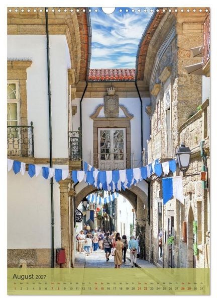 Produktbild: Die Stadt Guimar&atilde;es liegt im Norden Portugals im Distrikt Braga. (Wandkalender 2027 DIN A3 hoch), CALVENDO Monatskalender