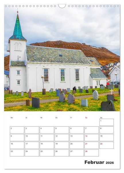 Produktbild: Norwegens K&uuml;stenst&auml;dte - Reiseplaner (Wandkalender 2026 DIN A3 hoch), CALVENDO Monatskalender