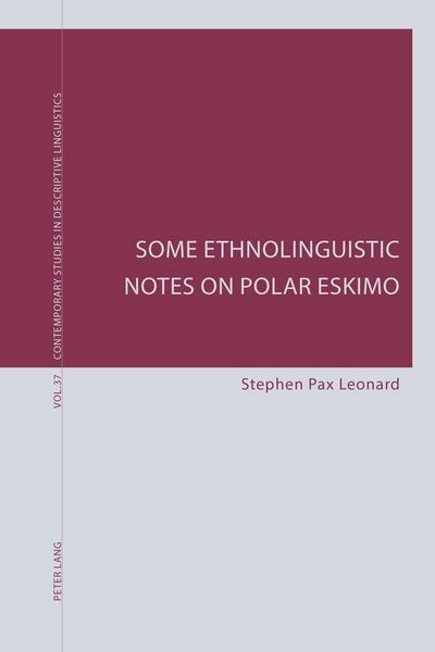 Produktbild: Some Ethnolinguistic Notes on Polar Eskimo