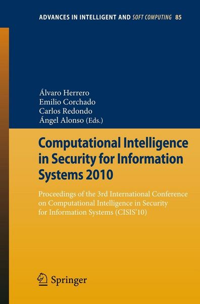 Produktbild: Computational Intelligence in Security for Information Systems 2010