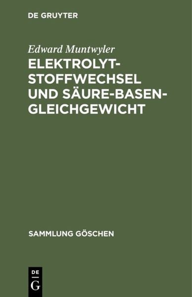 Produktbild: Elektrolytstoffwechsel und S&auml;ure-Basen-Gleichgewicht