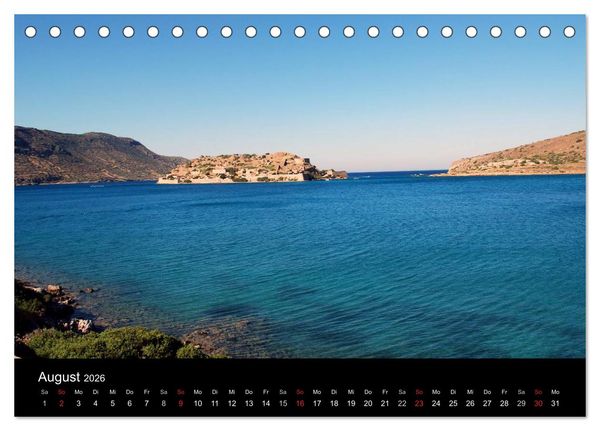 Produktbild: Insel Kreta (Tischkalender 2026 DIN A5 quer), CALVENDO Monatskalender