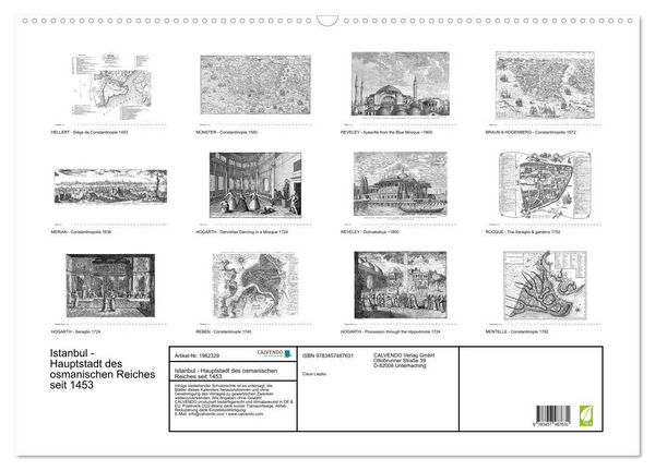 Produktbild: Istanbul - Hauptstadt des osmanischen Reiches seit 1453 (Wandkalender 2026 DIN A2 quer), CALVENDO Monatskalender