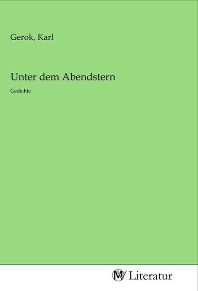 Unter dem Abendstern, Taschenbuch von , MV-Literatur, 9783968743950