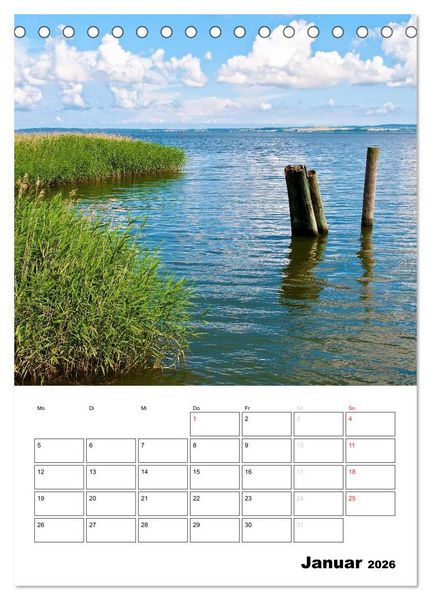 Produktbild: R&uuml;gen und Hiddensee - Bilder eines Sommers / Planer (Tischkalender 2026 DIN A5 hoch), CALVENDO Monatskalender
