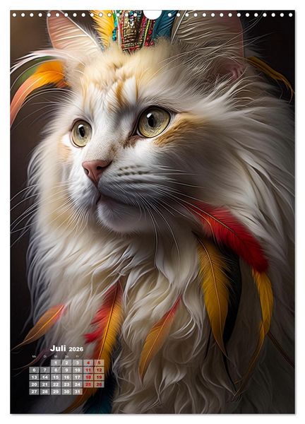 Produktbild: Inka Katzen - Katzen sind die wahren Herrscher (Wandkalender 2026 DIN A3 hoch), CALVENDO Monatskalender