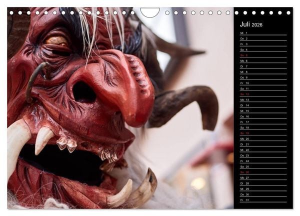 Produktbild: Krampus Kalender 2026 (Wandkalender 2026 DIN A4 quer), CALVENDO Monatskalender