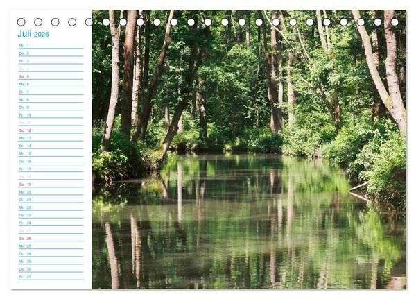 Produktbild: Wundersch&ouml;ner Spreewald (Tischkalender 2026 DIN A5 quer), CALVENDO Monatskalender
