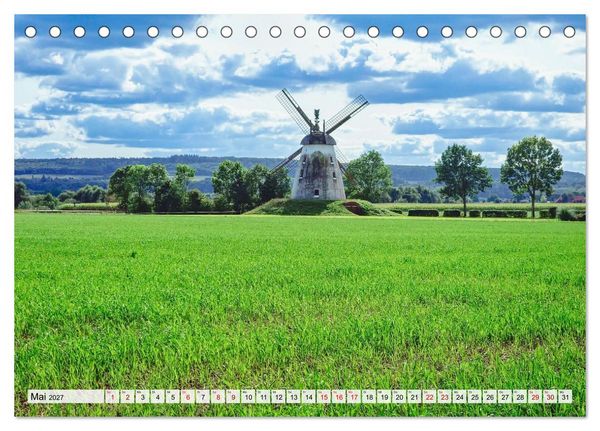 Produktbild: Die Obere Weser - von Hamel bis zur Porta Westfalica (Tischkalender 2027 DIN A5 quer), CALVENDO Monatskalender