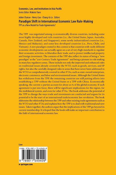 Produktbild: Paradigm Shift in International Economic Law Rule-Making