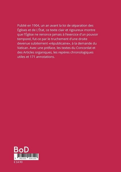 Produktbild: L'&Eacute;glise et la R&eacute;publique