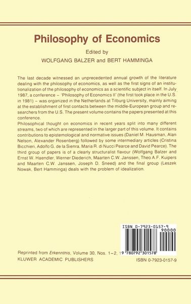 Produktbild: Philosophy of Economics