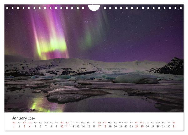 Produktbild: Iceland Aurora - Night Photography by Tony Prower (Wall Calendar 2026 DIN A4 landscape), CALVENDO 12 Month Wall Calendar