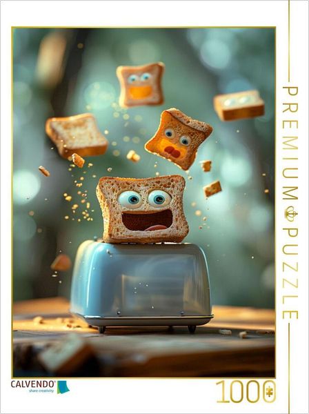 CALVENDO Puzzle Lustiges Toastbrot | 1000 Teile Lege-Größe 64x48cm Foto-Puzzle für glückliche Stunden