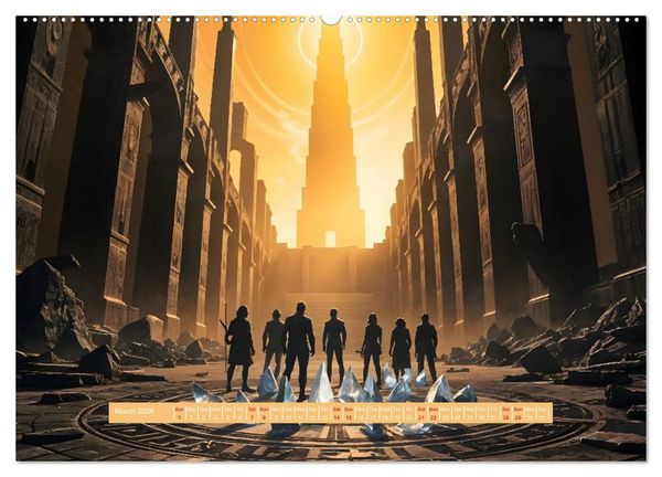Produktbild: A Year of the Uncanny (Wall Calendar 2026 DIN A2 landscape), CALVENDO 12 Month Wall Calendar