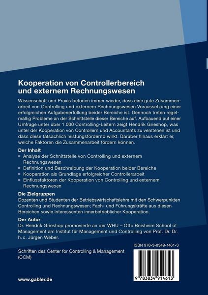 Produktbild: Kooperation von Controllerbereich und externem Rechnungswesen