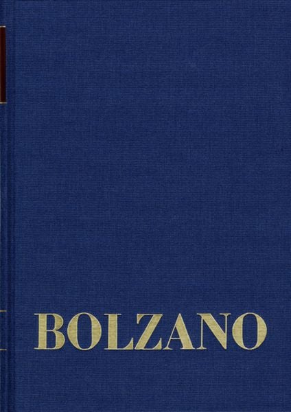 Produktbild: Bernard Bolzano Gesamtausgabe / Reihe II: Nachla&szlig;. B. Wissenschaftliche Tageb&uuml;cher. Band 14: Philosophische Tageb&uuml;cher 1803-1810. Erster Teil