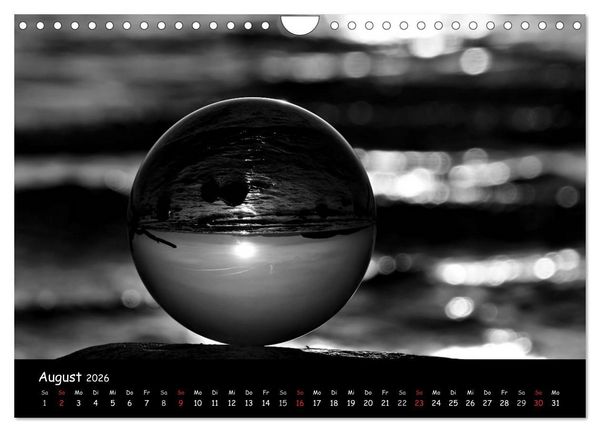 Produktbild: R&uuml;gen in schwarz-wei&szlig; (Wandkalender 2026 DIN A4 quer), CALVENDO Monatskalender