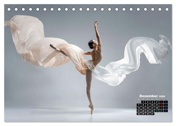 Produktbild: BALLETT - ein Hauch Magie (Tischkalender 2026 DIN A5 quer), CALVENDO Monatskalender