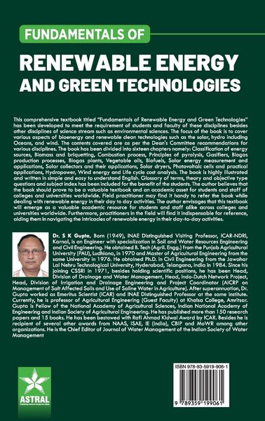 Produktbild: Fundamentals of Renewable Energy and Green Technologies