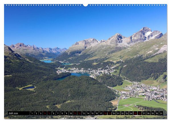 Produktbild: Piz Bernina - H&ouml;hepunkte aus dem Oberengadin (Wandkalender 2026 DIN A2 quer), CALVENDO Monatskalender