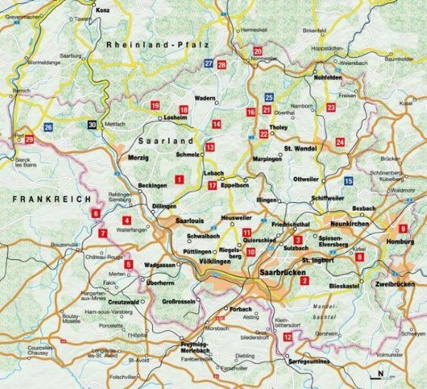 Produktbild: Wanderungen f&uuml;r Langschl&auml;fer Saarland