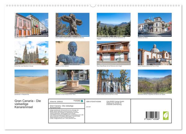 Produktbild: Gran Canaria - Die vielseitige Kanareninsel (hochwertiger Premium Wandkalender 2026 DIN A2 quer), Kunstdruck in Hochglanz