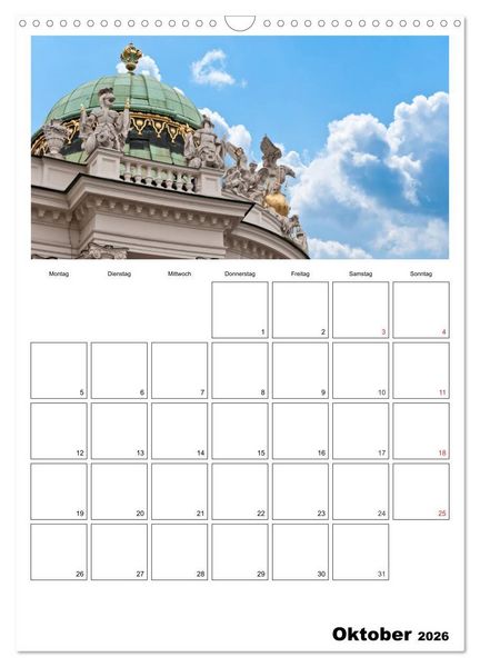Produktbild: Mein Wien. Juwel an der Donau (Wandkalender 2026 DIN A3 hoch), CALVENDO Monatskalender